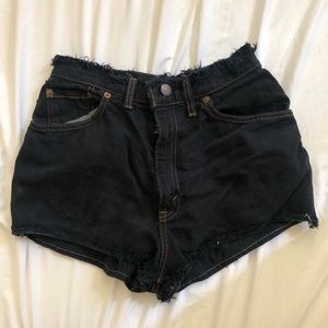 Levi’s Black Denim Shorts